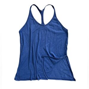 Lululemon Blue Racerback Side Tie Tank Top
